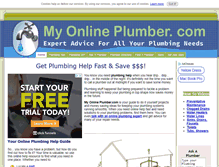 Tablet Screenshot of myonlineplumber.com